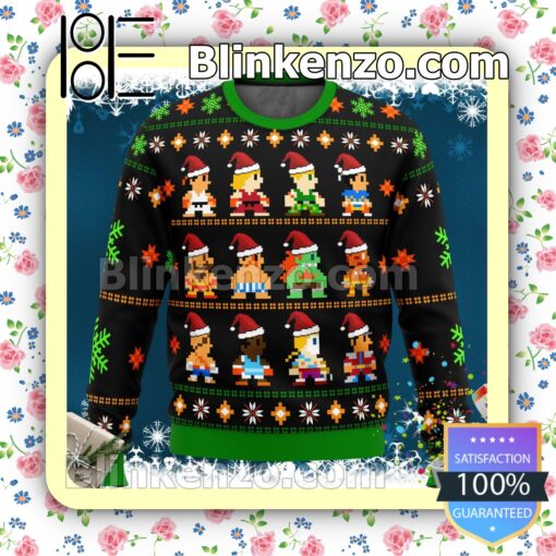 Street Fighter Classic Collection Holiday Christmas Sweatshirts