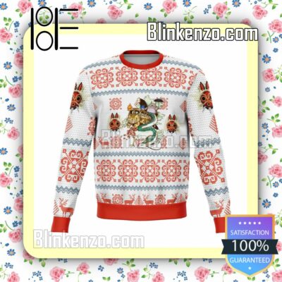 Studio Ghibli Light Manga Anime Christmas Jumper