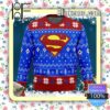 Super Heroes Superman Logo Knitted Christmas Jumper