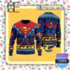 Superman Dc Knitted Christmas Jumper
