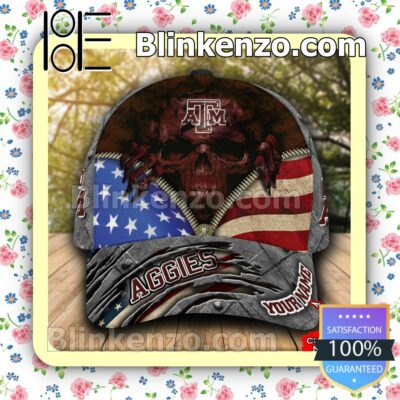 Texas A&m Aggies Mascot Hat Men Women Baseball Cap