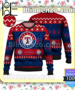 Texas Rangers MLB Ugly Sweater Christmas Funny