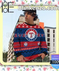 Texas Rangers MLB Ugly Sweater Christmas Funny c