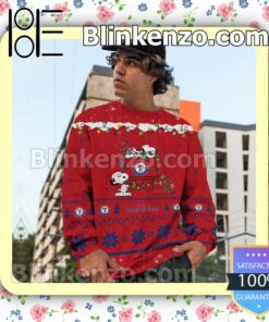Texas Rangers Snoopy Christmas MLB Sweatshirts c
