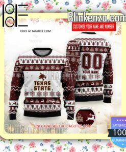 Texas State Bobcats NCCA Rugby Holiday Christmas Sweatshirts