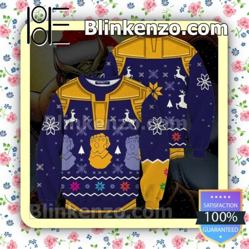 Thanos Infinity Gauntlet The Mad Titan Marvel Christmas Jumpers