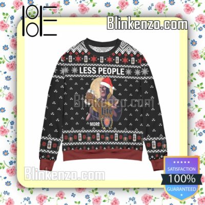 Thanos Less People More Miller Lite Snowflake Christmas Jumpers