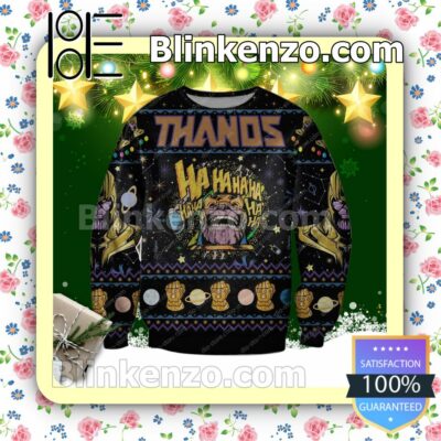 Thanos Marvel Ha Ha Ha Holiday Christmas Sweatshirts