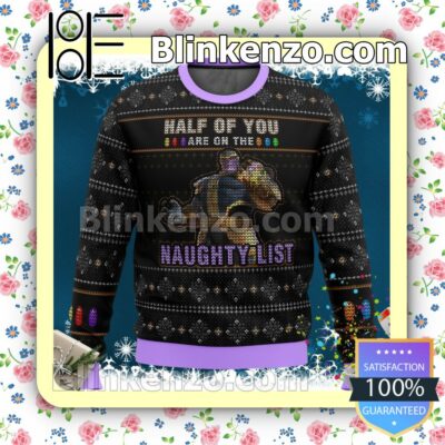 Thanos Naughty List Marvel Knitted Christmas Jumper