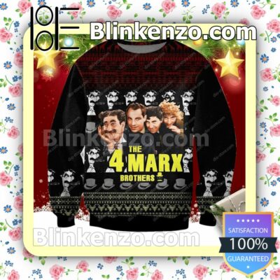 The 4 Marx Brothers Holiday Christmas Sweatshirts