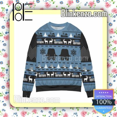 The Blues Brothers Snowflake Christmas Jumper