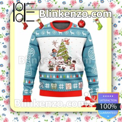 The Last Airbender Avatar Manga Anime Holiday Christmas Sweatshirts