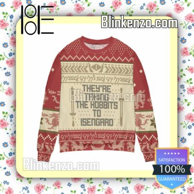 The Lord Of The Rings They're Taking The Hobbits To Isengard Christmas Jumpers