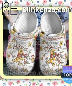 The Pooh Have A Very Merry Christmas Xmas Crocs