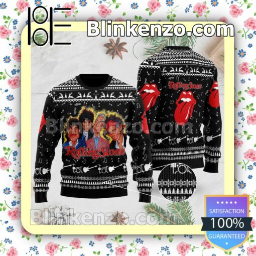 The Rolling Stones Band Holiday Christmas Sweatshirts