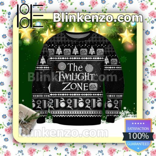 The Twilight Zone Symbol Holiday Christmas Sweatshirts