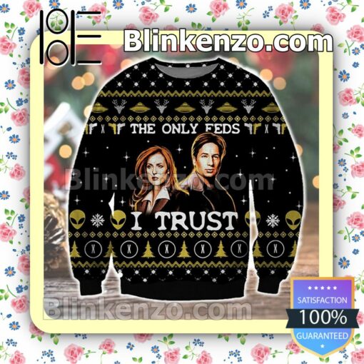 The X-Files Only Feds I Trust Alien Christmas Jumpers