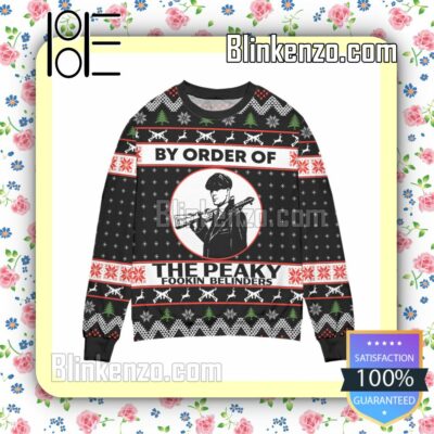 Thomas Shelby By Order Of The Peaky Fookin Blinders Christmas Jumpers