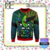 Tickle My Pickle Cartoon Knitted Christmas Jumper