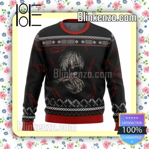 Tokyo Ghoul Dark Kaneki Pixel Premium Manga Anime Christmas Jumper