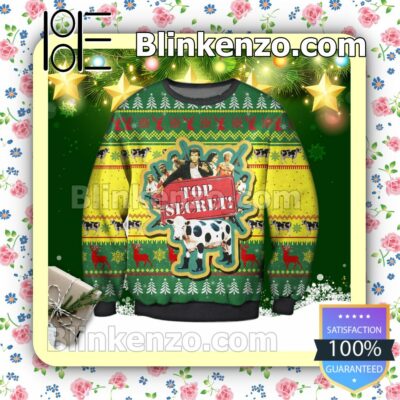 Top Secret! Pine Tree Holiday Christmas Sweatshirts