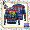 Toronto Blue Jays Baby Groot And Grinch Christmas MLB Sweatshirts