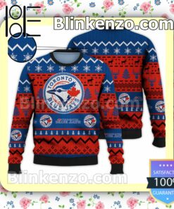 Toronto Blue Jays MLB Ugly Sweater Christmas Funny