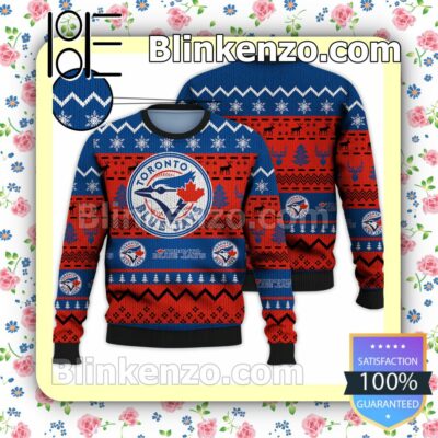 Toronto Blue Jays MLB Ugly Sweater Christmas Funny