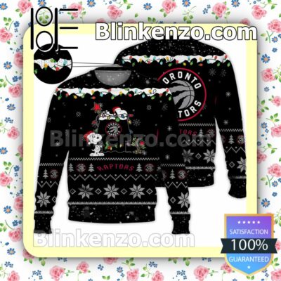 Toronto Raptors Snoopy Christmas NBA Sweatshirts