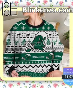 Tulane Green Wave NCAA Ugly Sweater Christmas Funny b