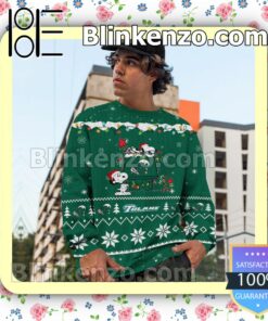 Tulane Green Wave Snoopy Christmas NCAA Sweatshirts c