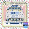 UFO White Beer Can Snowflake Christmas Jumpers