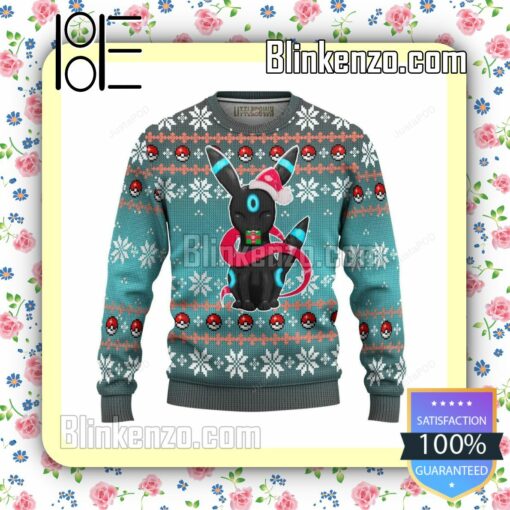 Umbreon Pokemon Anime Manga Knitted Christmas Jumper