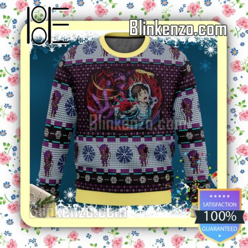 Unit-01 Ikari Shinji Neon Genesis Evangelion Knitted Christmas Jumper