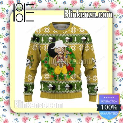 Usopp One Piece Manga Anime Knitted Christmas Jumper