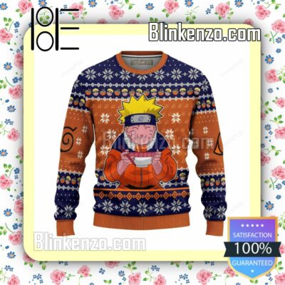 Uzumaki Naruto Anime Naruto Ramen Ugly Christmas Sweater Knitted Christmas Jumper