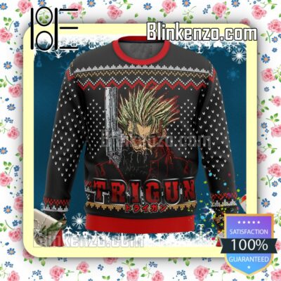 Vash The Stampede Trigun Manga Anime Knitted Christmas Jumper