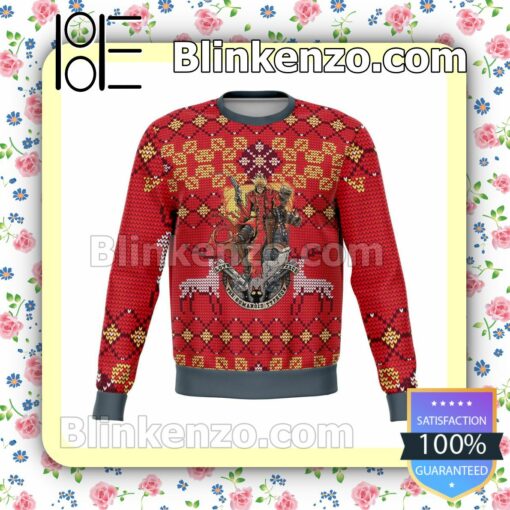 Vash The Stampede Trigun Premium Manga Anime Knitted Christmas Jumper