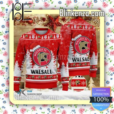 Walsall FC Logo Hat Christmas Sweatshirts