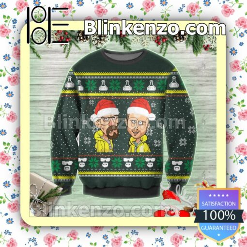 Walter White Gus Fring Breaking Bad Poster Holiday Christmas Sweatshirts