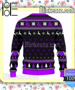 Warlock The Sworn And Beholden Purple DnD Christmas Sweatshirts a