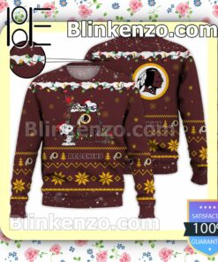 Washington Commanders Snoopy Christmas NFL Sweatshirts