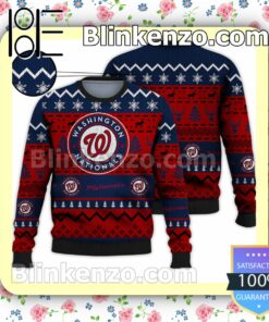 Washington Nationals MLB Ugly Sweater Christmas Funny