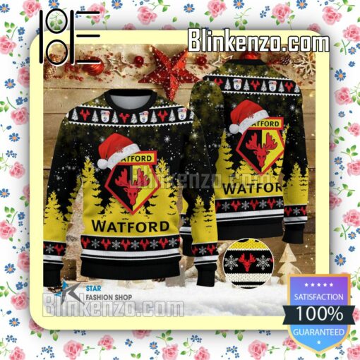 Watford Logo Hat Christmas Sweatshirts