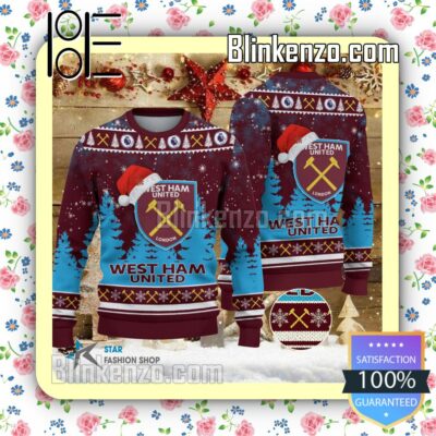 West Ham United F.C Logo Hat Christmas Sweatshirts