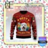 West Highland White Terrier Best Dog Mom Ever Knitted Christmas Jumper