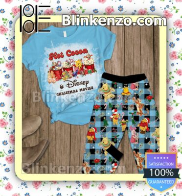 Winnie The Pooh Hot Cocoa Disney Christmas Movies Pajama Sleep Sets