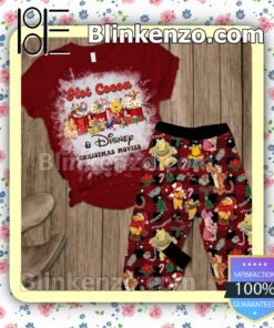 Winnie The Pooh Hot Cocoa Disney Christmas Movies Pajama Sleep Sets a