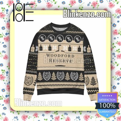 Woodford Reserve Bourbon Snowflake & Pine Tree Christmas Jumpers
