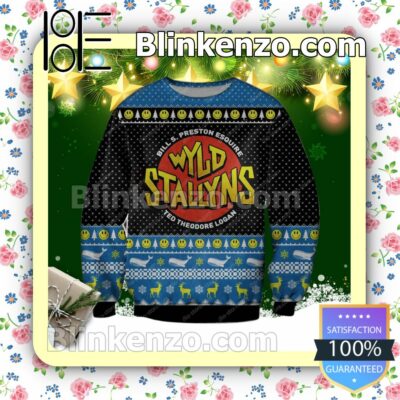 Wyld Stallyns Bill And Ted's Excellent Adventure Holiday Christmas Sweatshirts